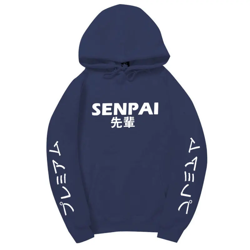 Модная японская уличная одежда SENPAI, толстовка с капюшоном, несколько цветов, мужские и женские толстовки, пуловер, sudadera hombre