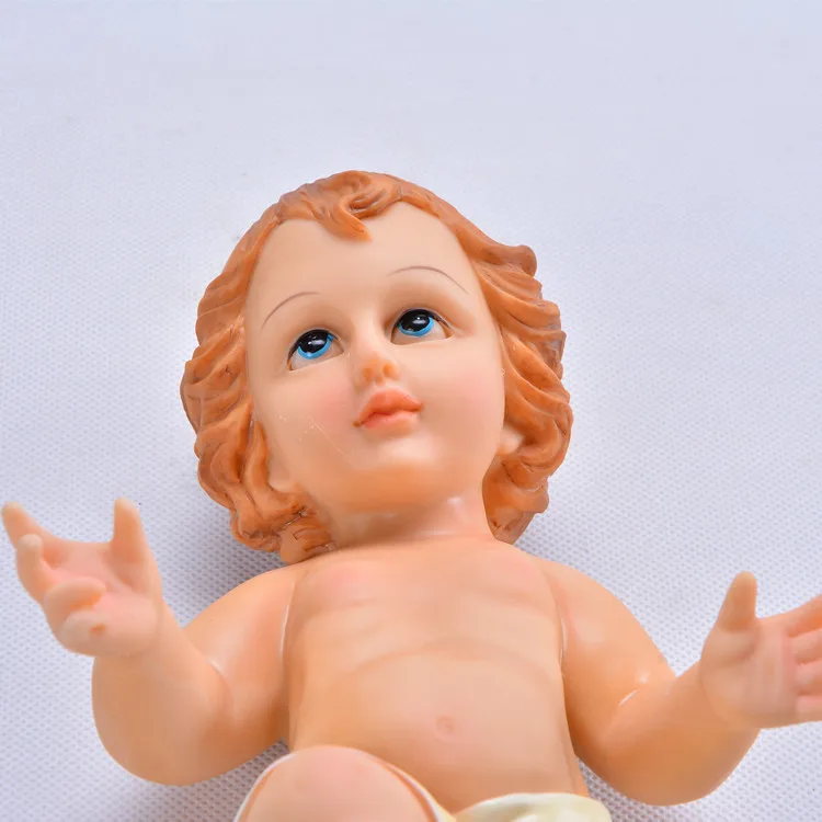 Принадлежности для католической евангелической церкви орнамент Jesu Manger статуя Младенца Санты ягненок Божий подарок Iesus фигурки Христос ремесло