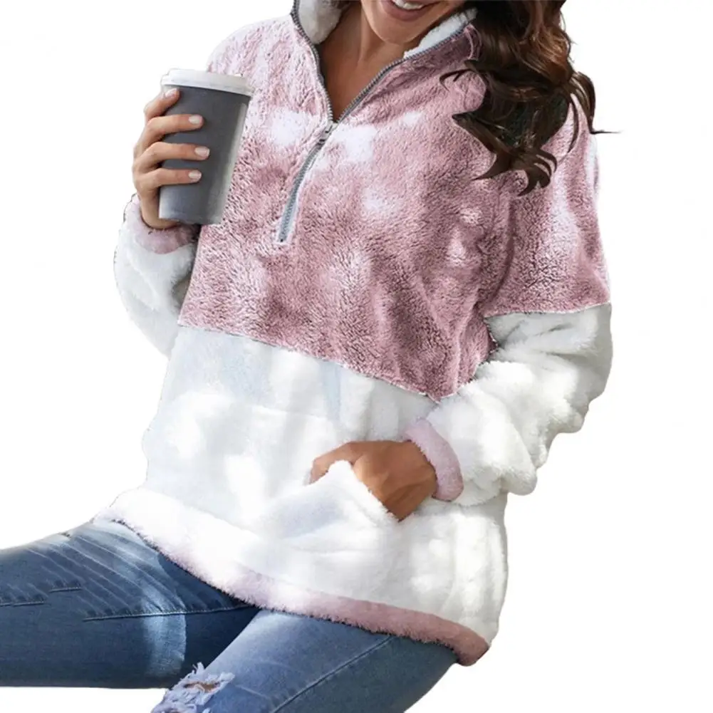 

Женская теплая толстовка с капюшоном, контрастных цветов, свободного покроя, с длинным рукавом, для осени и зимы, 2021