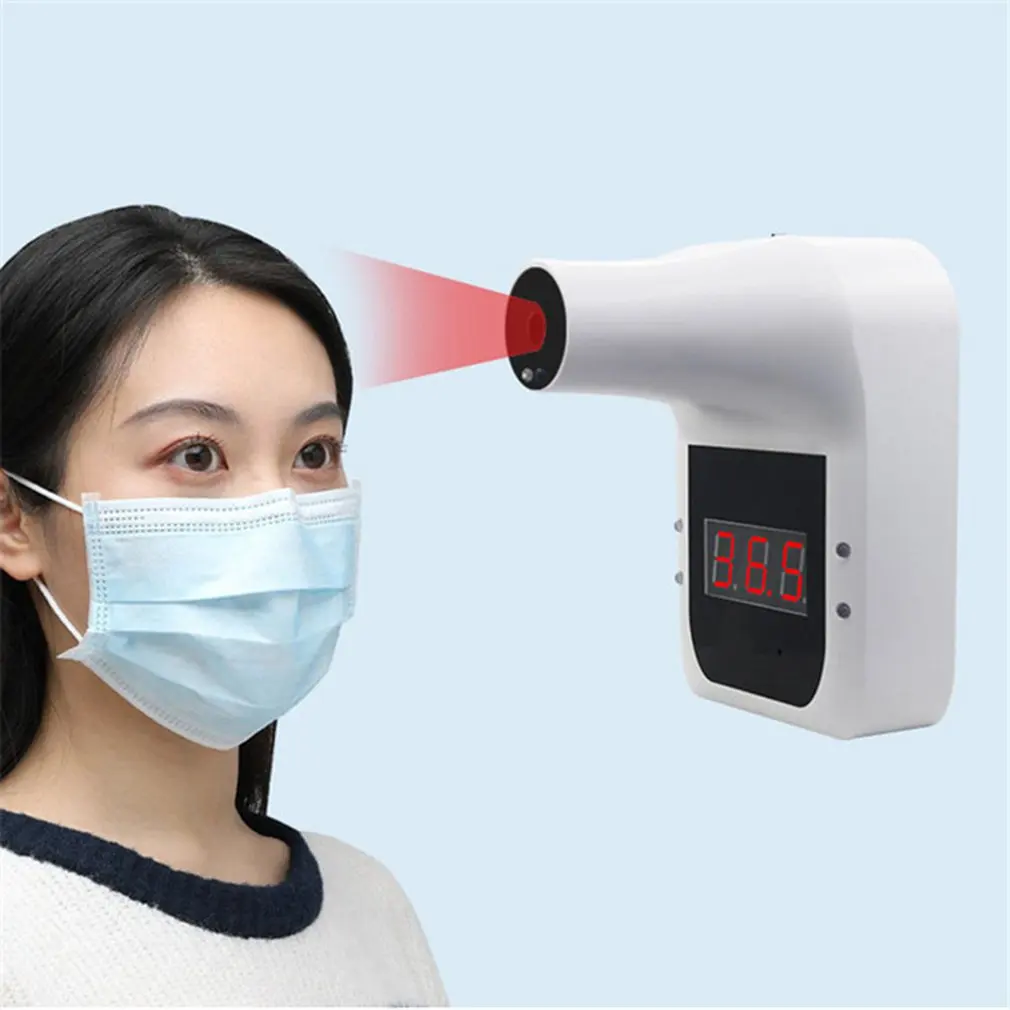 

Fixed GP-100 Infrared Thermometer Non-Contact Wall-Mounted High Temperature Alarm Automatic Induction High Precision