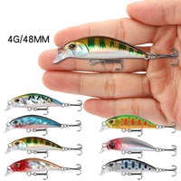 multicolor tackle useful outdoor winter fishing sinking minnow baits minnow lures fish hooks