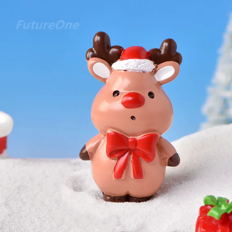 

[Merry Christmas] Elk gift box Christmas cane micro-landscape decoration snow decoration Christmas gifts