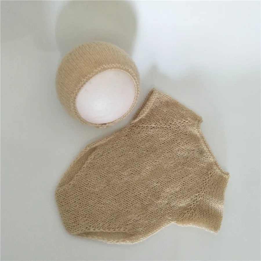 beige Набор для фотосессии новорожденных, комбинезон для новорожденных, одежда для фотосессии, комплект для фотосессии новорожденных - Цвет: beige
