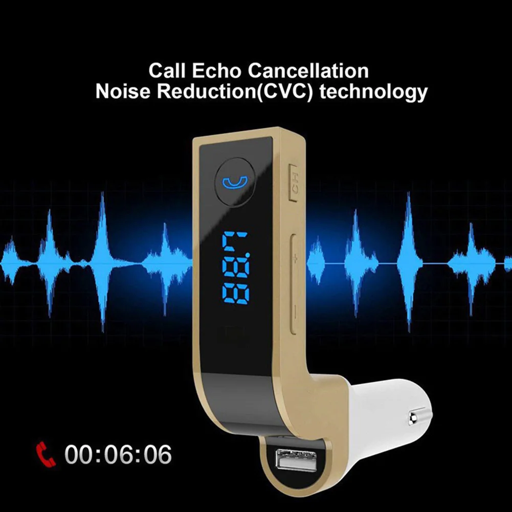 

Car Bluetooth FM Transmitter Cigarette Lighter Type Radio MP3 Player USB Charger for Car FM Radio Adapter Hands Free MP3 Player