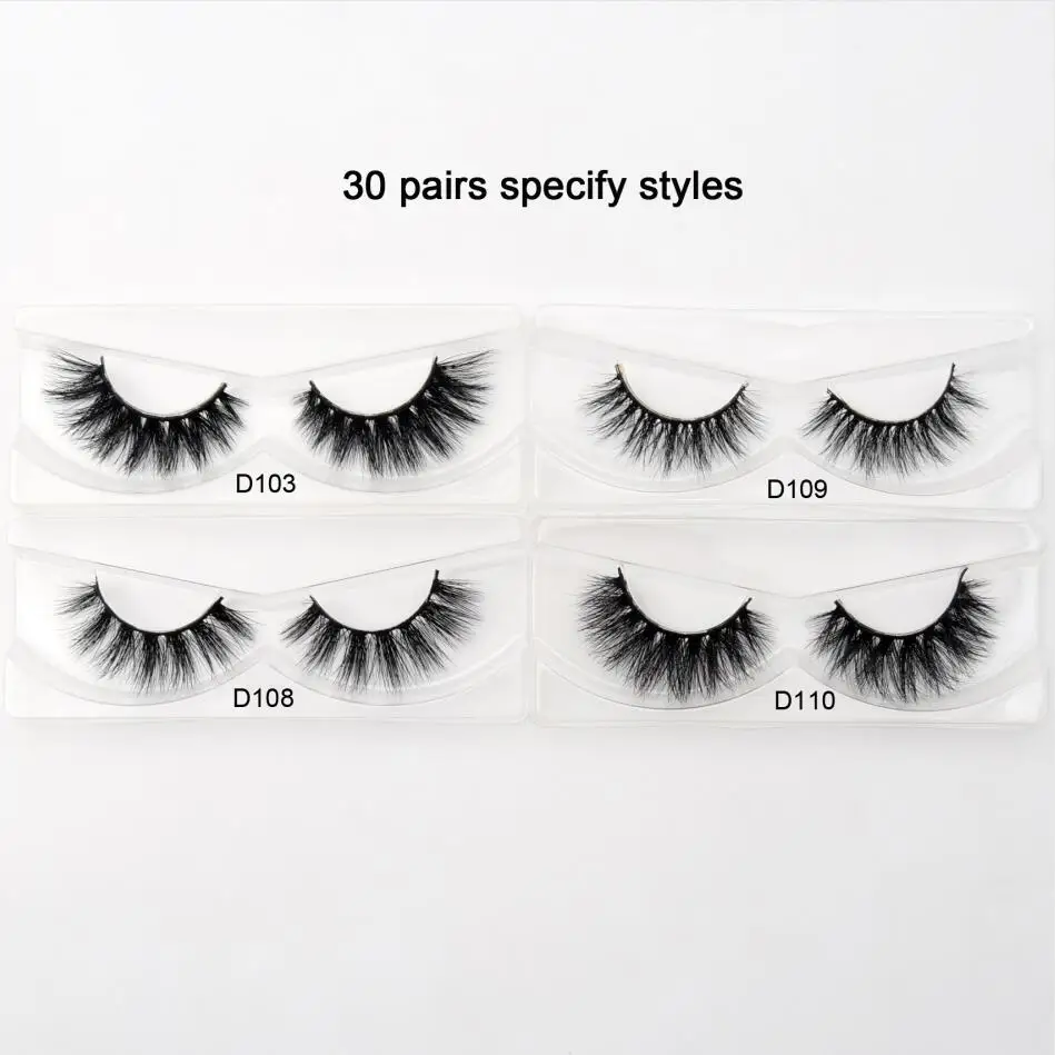30 pairs speicfy 30 пар/упак. Visofree ресницы 3D норковые ресницы накладные ресницы ручной работы Премиум норковые волосы мульти-использование накладные макияж ресниц - Цвет: 30 pairs speicfy