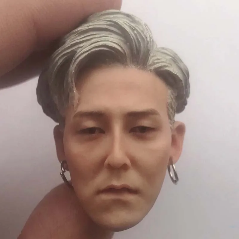 Голова Дракона Bigang 1/6G-Лепка с белой шерстью Корейская мужская голова солдата
