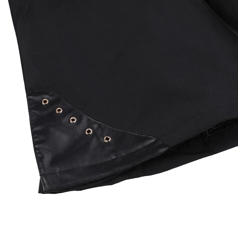 

Scottish Mens Kilt Traditional Skirt Belt Pleated Bilateral Chain Brown Gothic Punk Scottish Tartan Trousers Skirts 2021