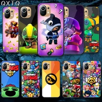 qxtq fashion stars game clow tempered glass phone case cover for xiaomi mi poco f2 f3 x3 nfc a3 8 9 10 11 t pro lite ultra