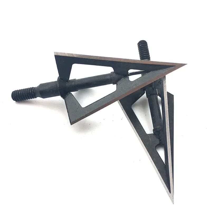 Hunting Arrow Bolts 100 Grain Arrowhead Tip Point Telflon Surface Treatment Broadhead Bow Beast Head 3 Blad | Спорт и развлечения