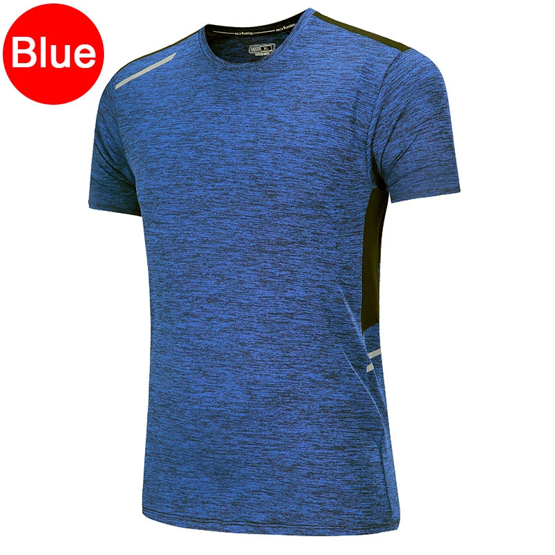 training shirt green Для мужчин тренировки футболки быстросохнущая короткий рукав для тренировок на улице, Спортивная футболка Обувь с дышащей сеткой для бега Бодибилдинг футболка человек - Цвет: training shirt green