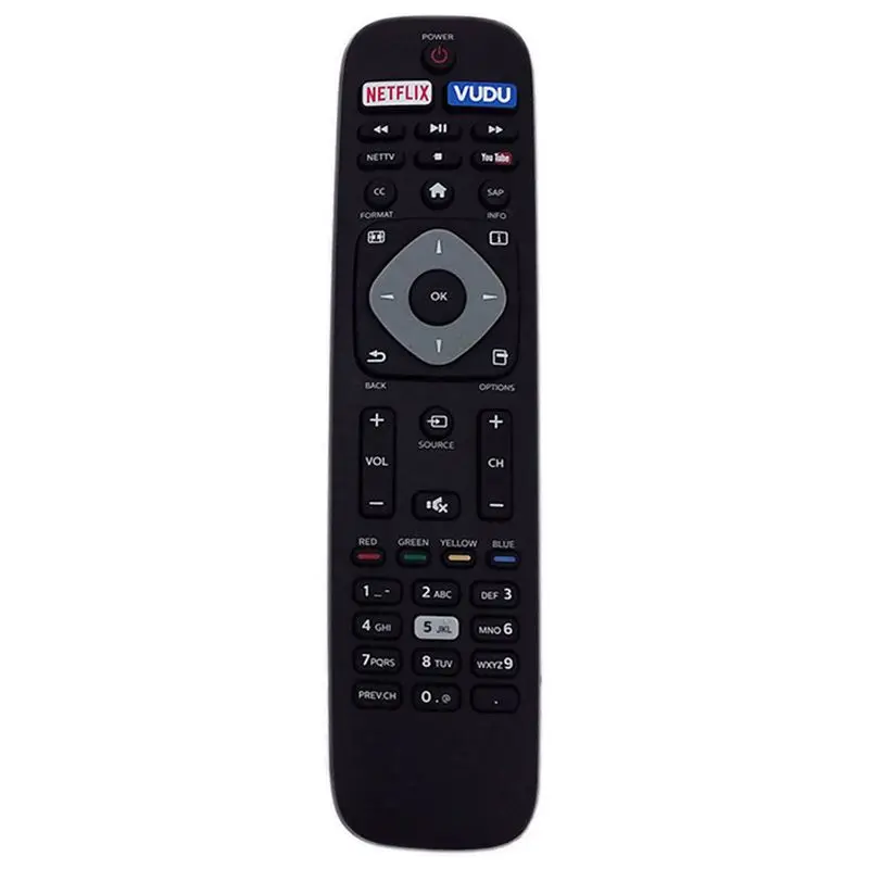 

Сменный пульт дистанционного управления для Nh500Up 4K Uhd Smart Tv, черный