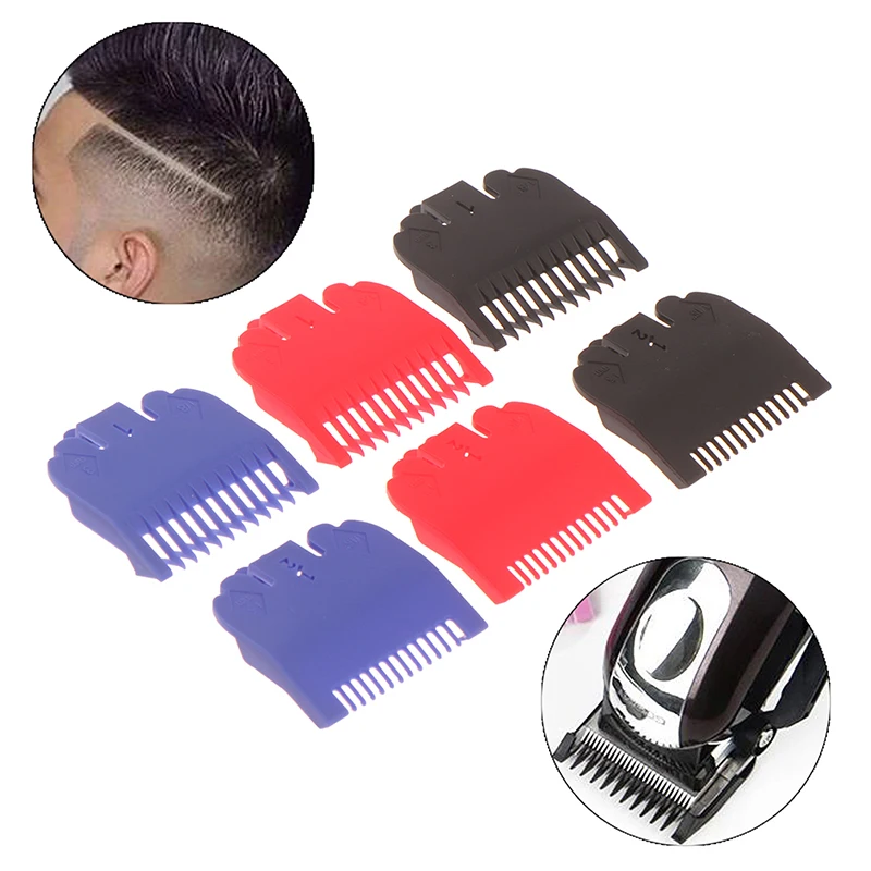 

2PCS Colorful Hair Clipper Limit Comb Guide Limit Comb Trimmer Guards For Universal Professional Hair Trimmers