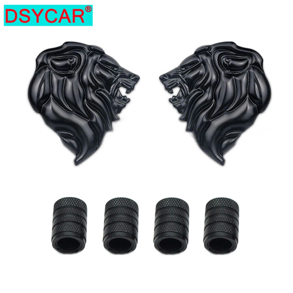 Dsycar 3D металлическая головка черепа искусственная + 4 шт рифленых стиля с