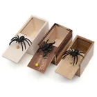 Новая и интересная пугающая коробка, деревянный паук для розыгрыша, Высококачественная деревянная пугающая коробка для розыгрышей, забавные навыки игр, шуточная игрушка, подарок