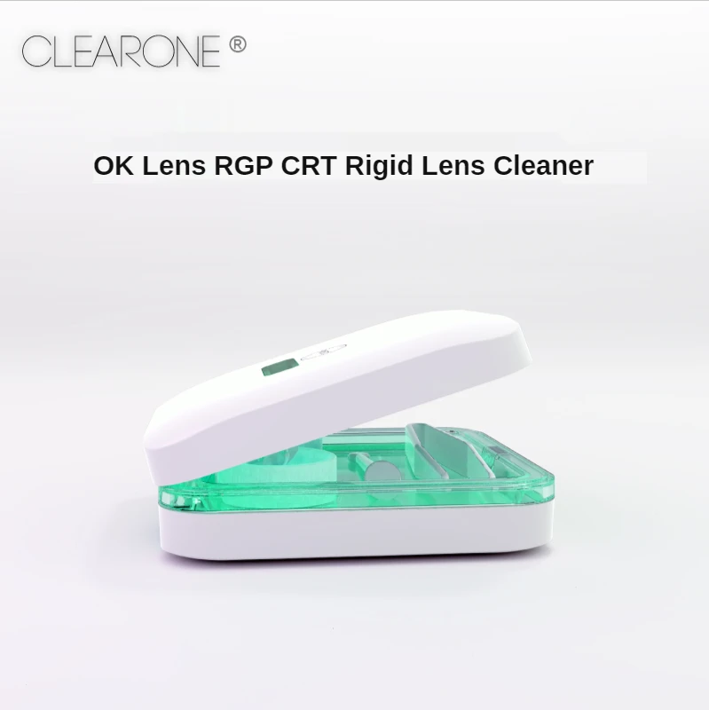 

CLEARONE Orthokeratology Lens Cleaner RGP Cleaning Case OK Rigid Lens Electric Automatic Cleaning Machine Myopia CRT