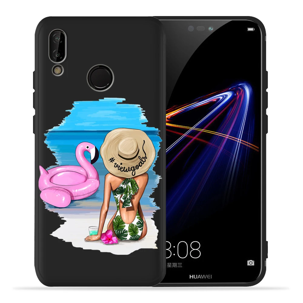Чехол для телефона Super Moma Baby Girl Women Family черный чехол Huawei P20 P30 P40 Lite Honor 9 10 9X 20 8X 8C