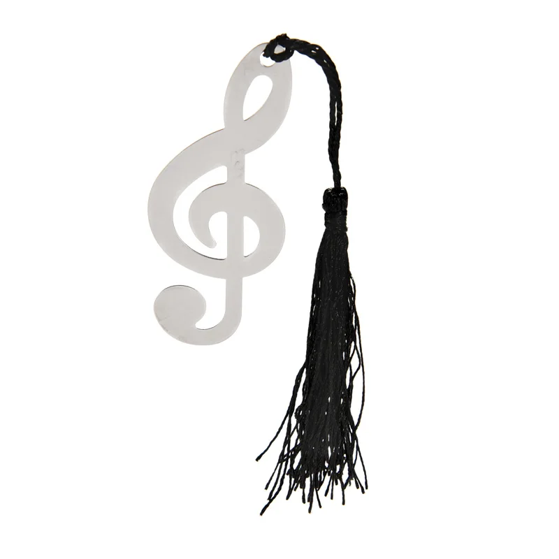 

1Pcs Label Stationery Exquisite Gift Book marks New Music Note Alloy Bookmark Novelty Ducument Book Marker Wholesale