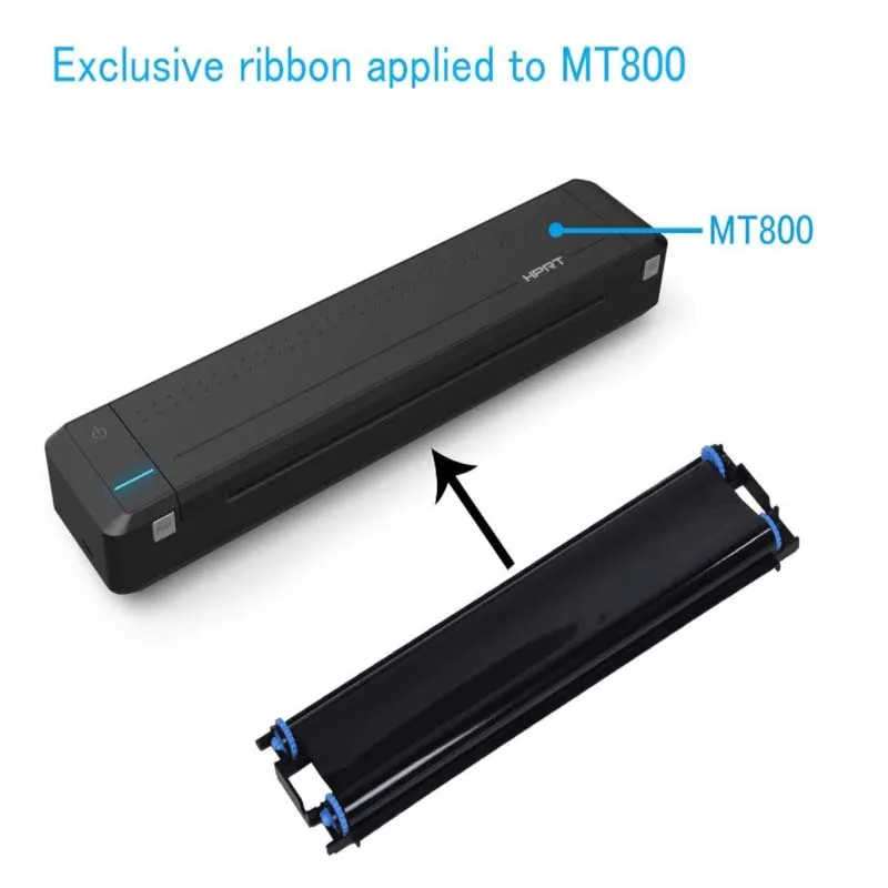 For  HPRT Exclusive Thermal Ribbon - Support MT800 Portable Thermal Printer For A4 Printer 2 Rolls/Box