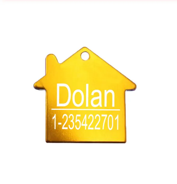 Дом An-ti Loss значок для собаки персонализированные гравировальные Жетоны питомцев