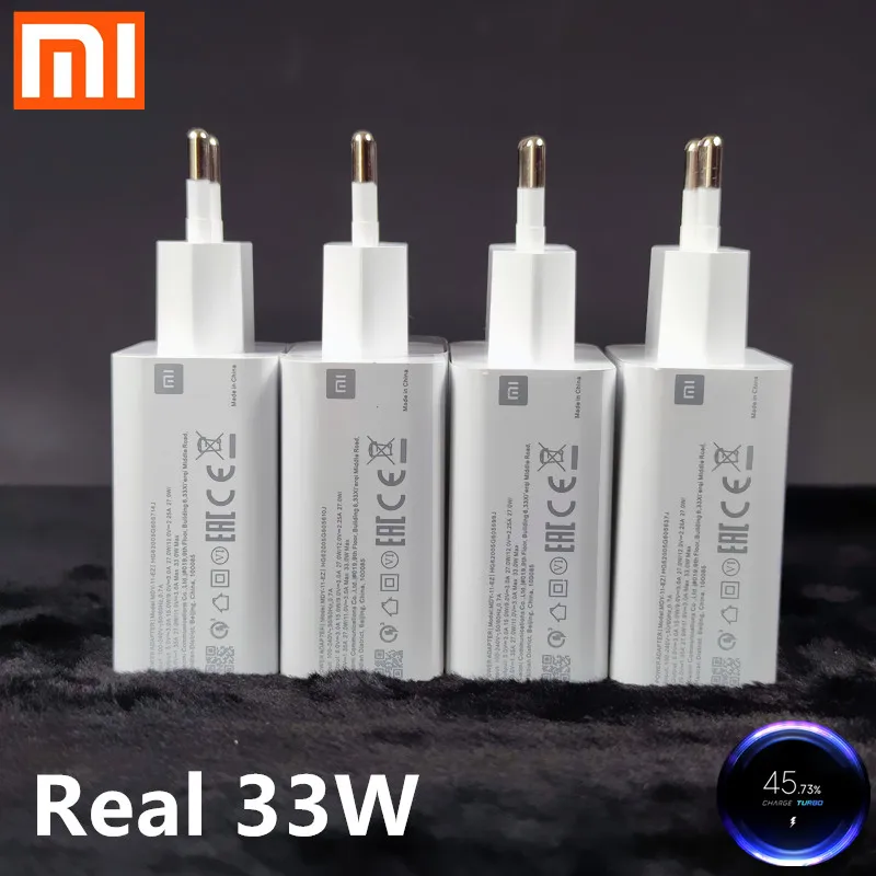 Быстрое зарядное устройство Xiaomi EU 33 Вт 27 адаптер турбо зарядки 1 м 5 кабель для xiaomi