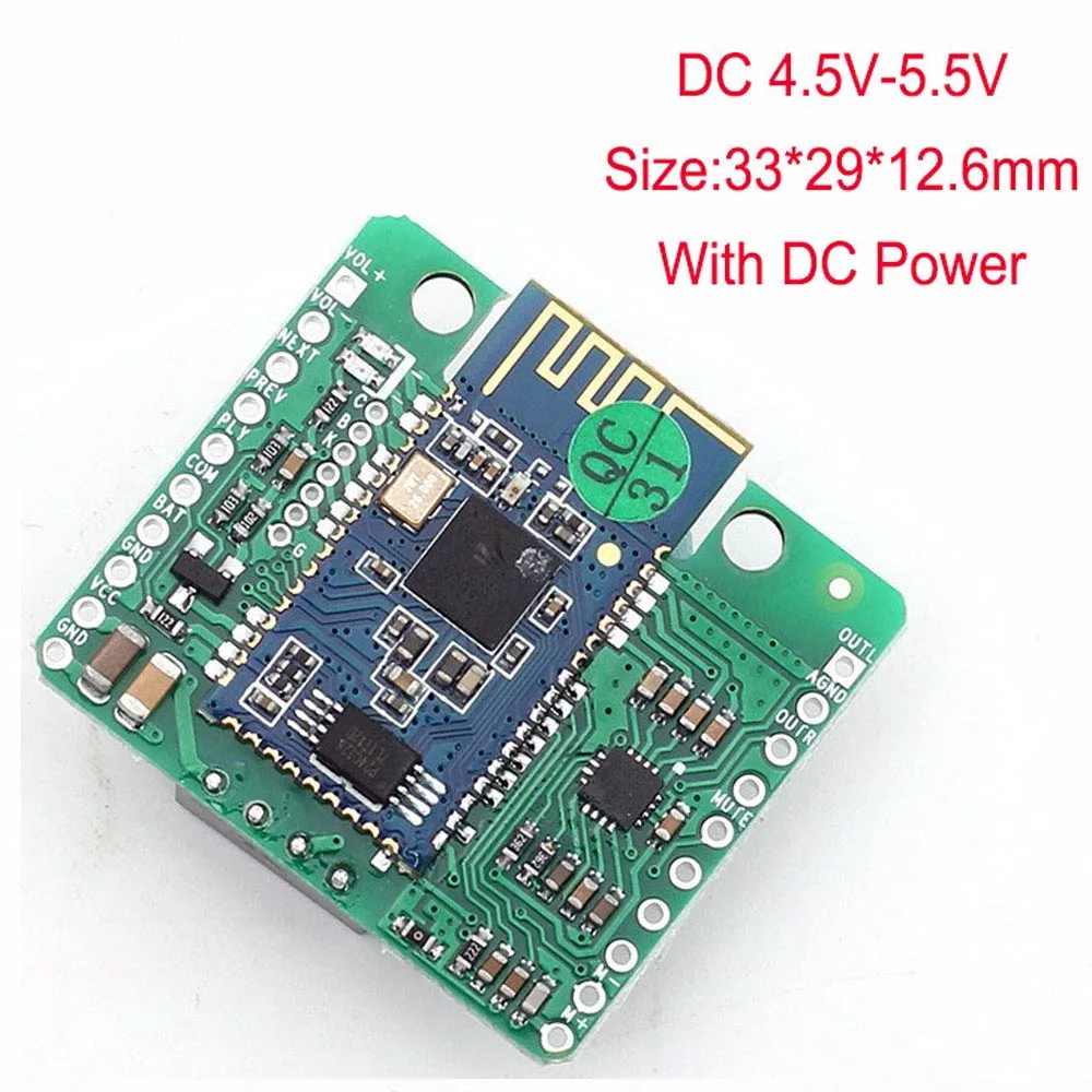 4.5V-5.5V With DC CSR8645 Bluetooth модуль DC 4 В/5 В/12 В изолированный APT-X Lossless музыка Hifi 4,1 приемник плата усилитель для автомобильный динамик - Цвет: 4.5V-5.5V With DC