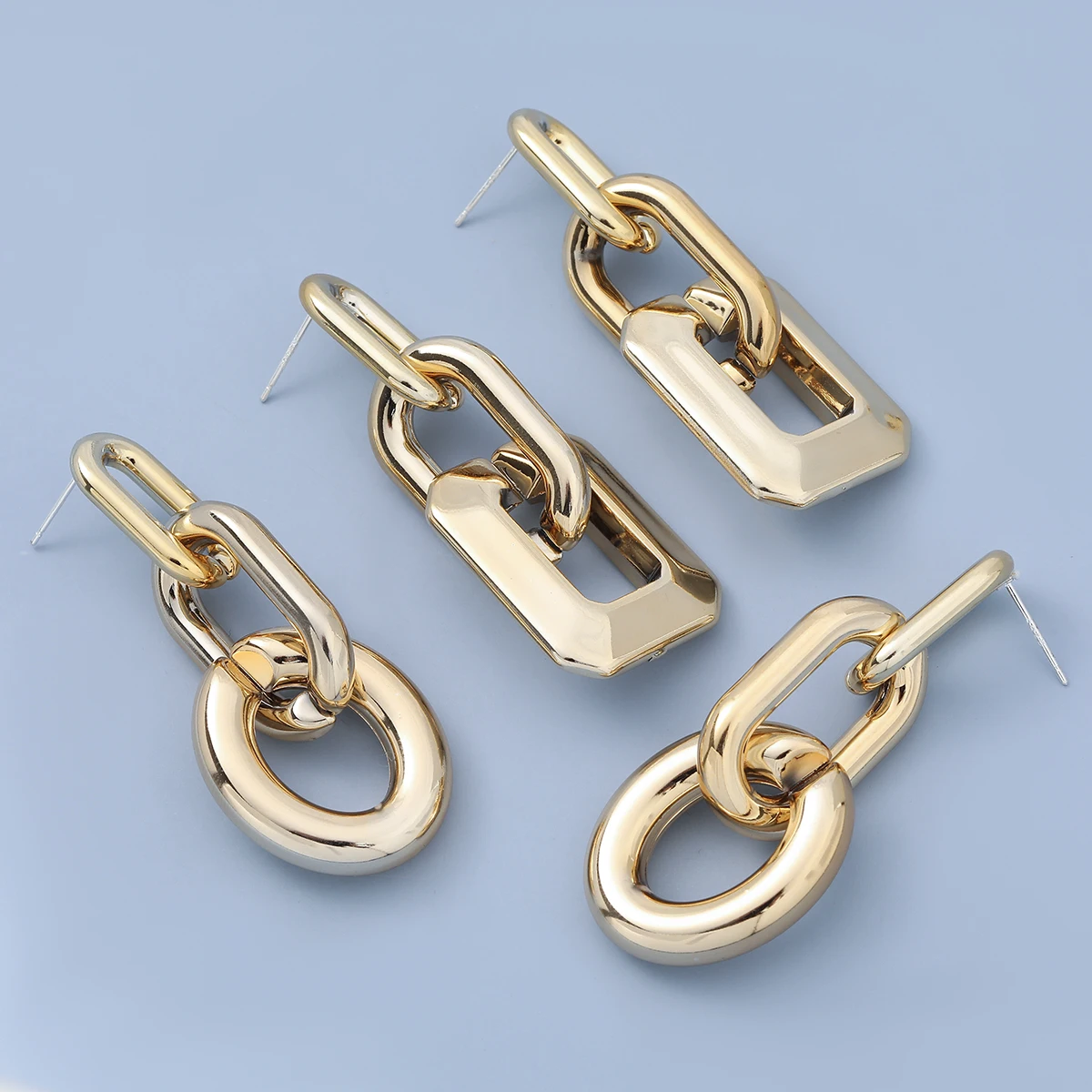 Pauli Manfi 2020 Модные Простые Многослойные серьги из смолы в форме цепочки женские