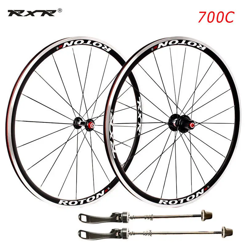 RXR 7-11 speed 700C комплект колес для шоссейного велосипеда колеса из алюминиевого сплава V тормозные клинчеры передние задние колеса подходят 7-11 S кассеты