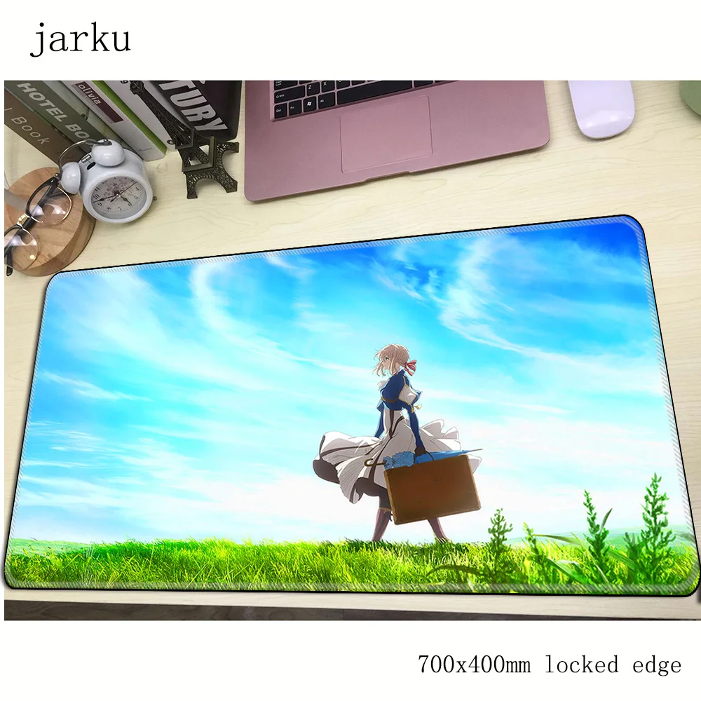 Геймерский коврик для мыши Фиолетовый evergarden 700x400x3 мм модный аксессуары ноутбука