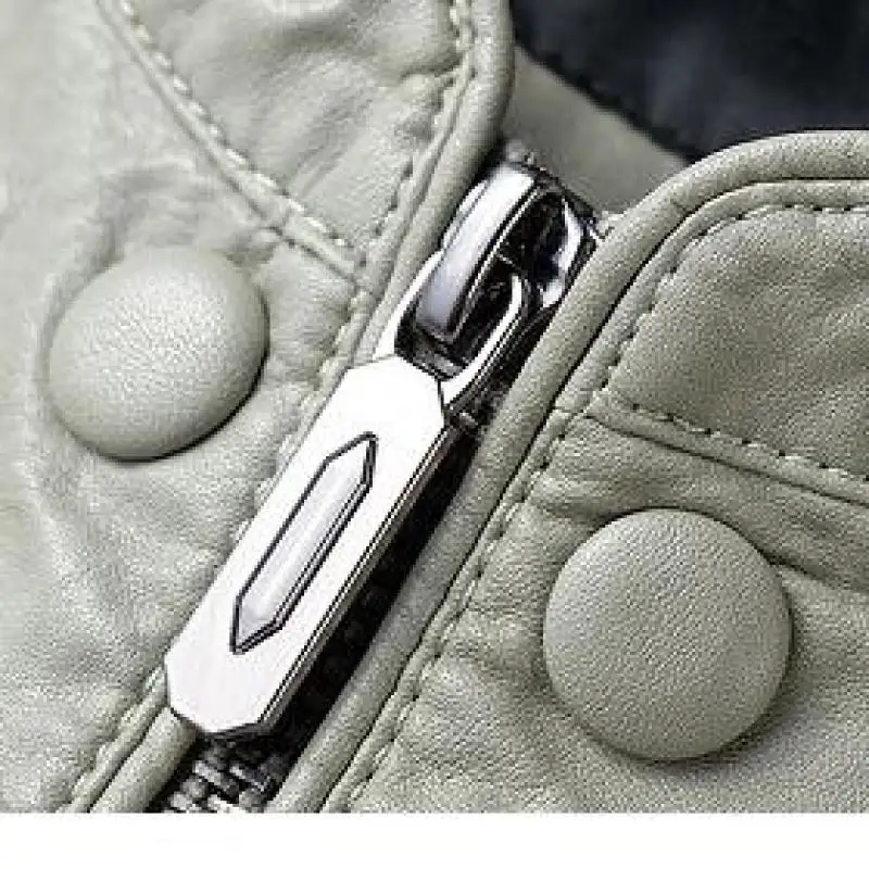 OLN весна осень Pu Slim Fit Мужские кожаные куртки высокое качество мода мото и Байкер