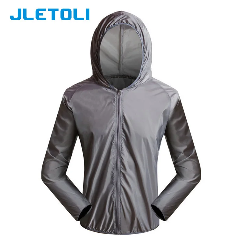 Grey JLETOLI непромокаемая велосипедная куртка, ветровка, уличное пальто, велосипедная одежда, плащ для горного велосипеда, велосипеда, свитер с длинным рукавом - Цвет: Grey