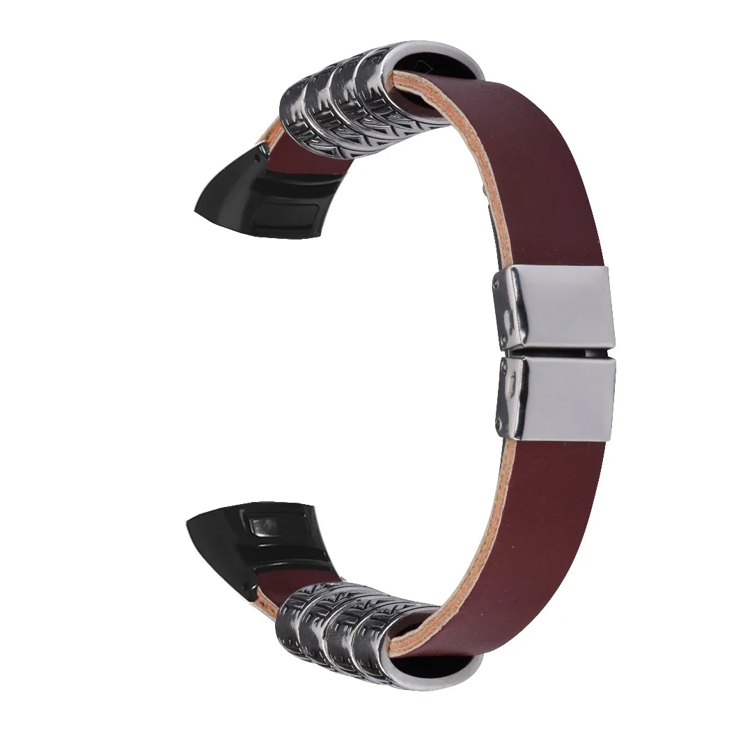 Ремешок мужской кожаный для Huawei Band 3/3 Pro сменный ремешок в стиле ретро рельефный