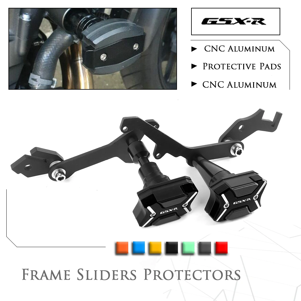 Мотоцикл с ЧПУ алюминиевые ползунки защиты рамы от падения анти Краш колодки
