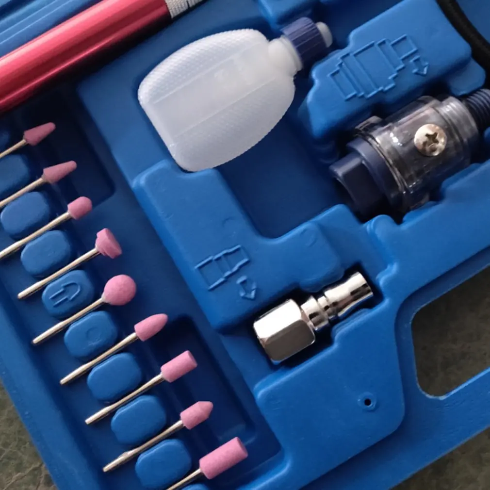 

Micro Air Grinder Pneumatic Wind Mill Pen Grinding Engraving Polishing Carving Machine Cutting Milling Multifunct Tool Set Sale