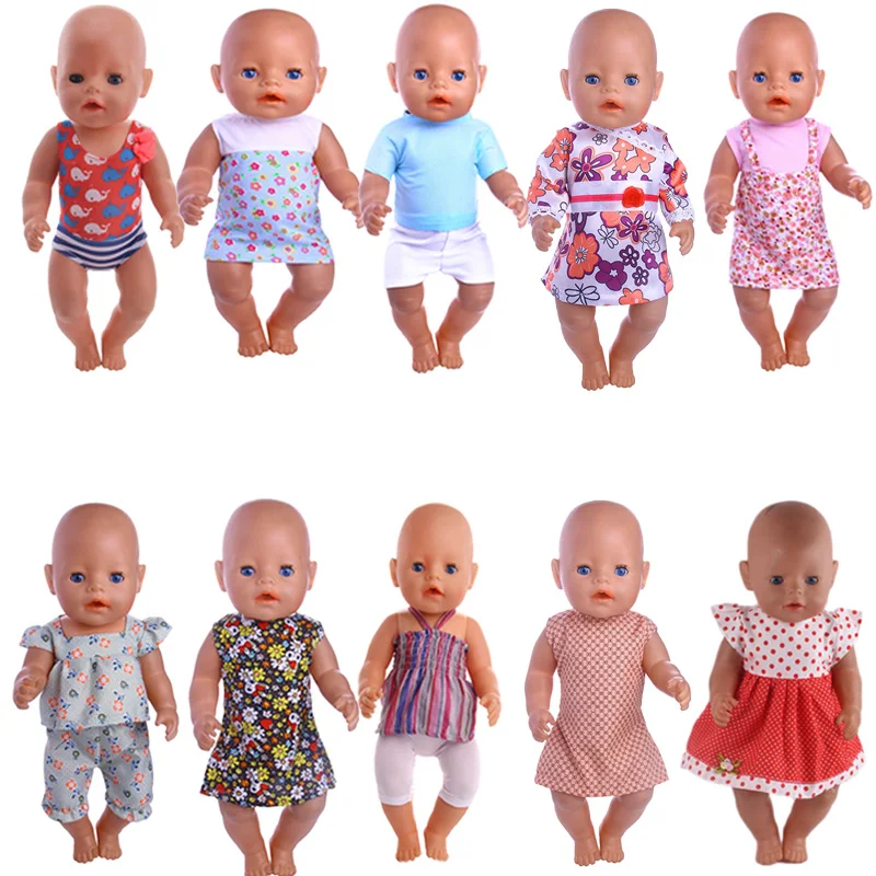 

Красивое и Красочное платье для куклы 18 дюймов, американская кукла 43 см для новорожденных, игрушка для девочек нашего поколения