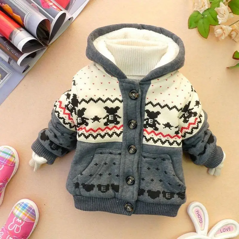 

Winter Hoodies Coat Cotton Hooded Minion Jackets Autumn Children Warm Outerwear Kids Clothes Baby Clothing winter coat kids