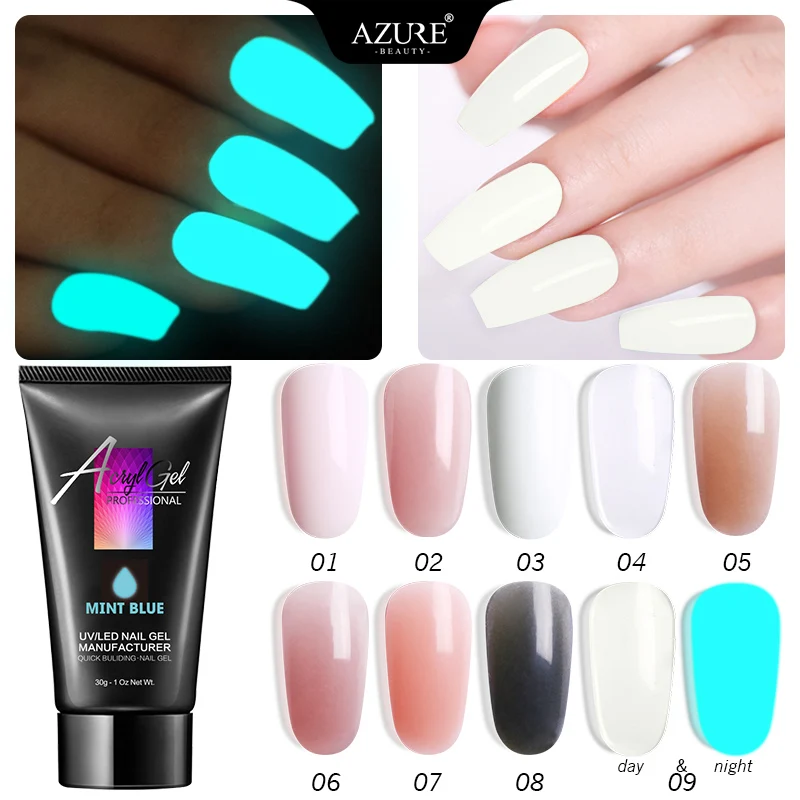 Azure beauty 30 г УФ гель для дизайна ногтей с кристаллами СВЕТОДИОДНЫЙ ногтей|led uv nail
