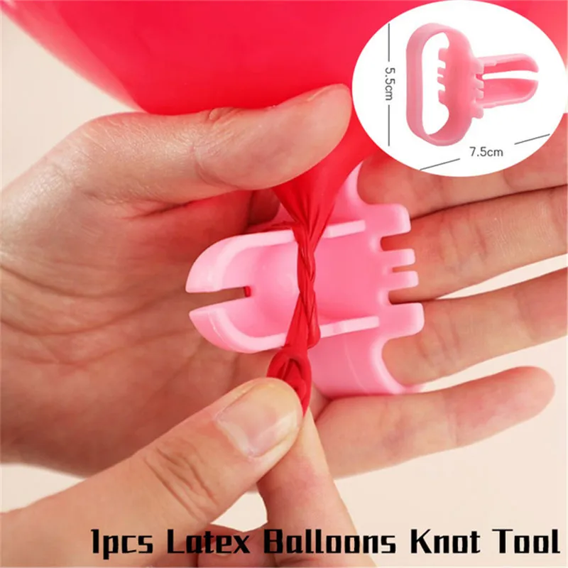 Арка с воздушными шарами Свадебный шар колонна-Подставка Надувной шар на палочке цепь фон для фотосессий-воздушный шар День рождения вечеринка пользу украшение стола Globos - Цвет: 1pcs Knotter