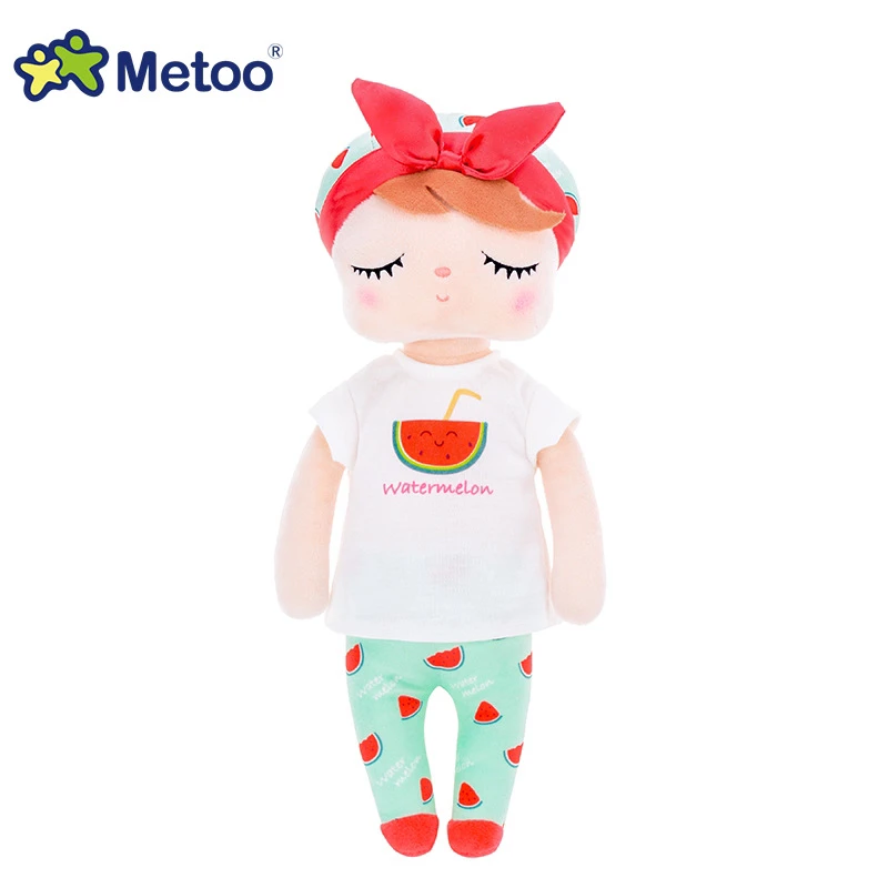 Кукла Metoo 34 см плюшевый милый набитый Brinquedos детские игрушки для девочек подарок на день рождения Рождество 13 дюймов Angela кролик девочка - Цвет: Watermelon