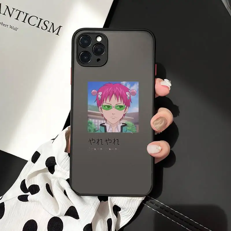 

The Disastrous Life of Saiki K Saiki Kusuo Phone Case matte transparent For iphone 7 8 11 12 plus mini x xs xr pro max cover