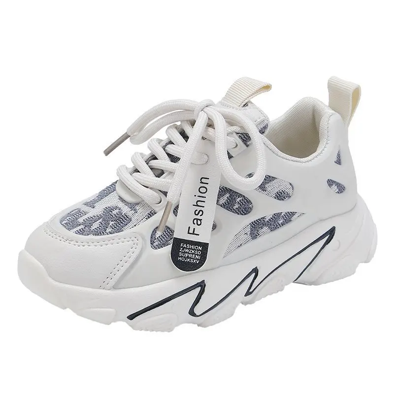 

Children's Mesh Sneakers Soft Sole Non-slip Leather Sneakers Fashion Letters Men's and Women's Casual Shoes Boys' Running Shoes