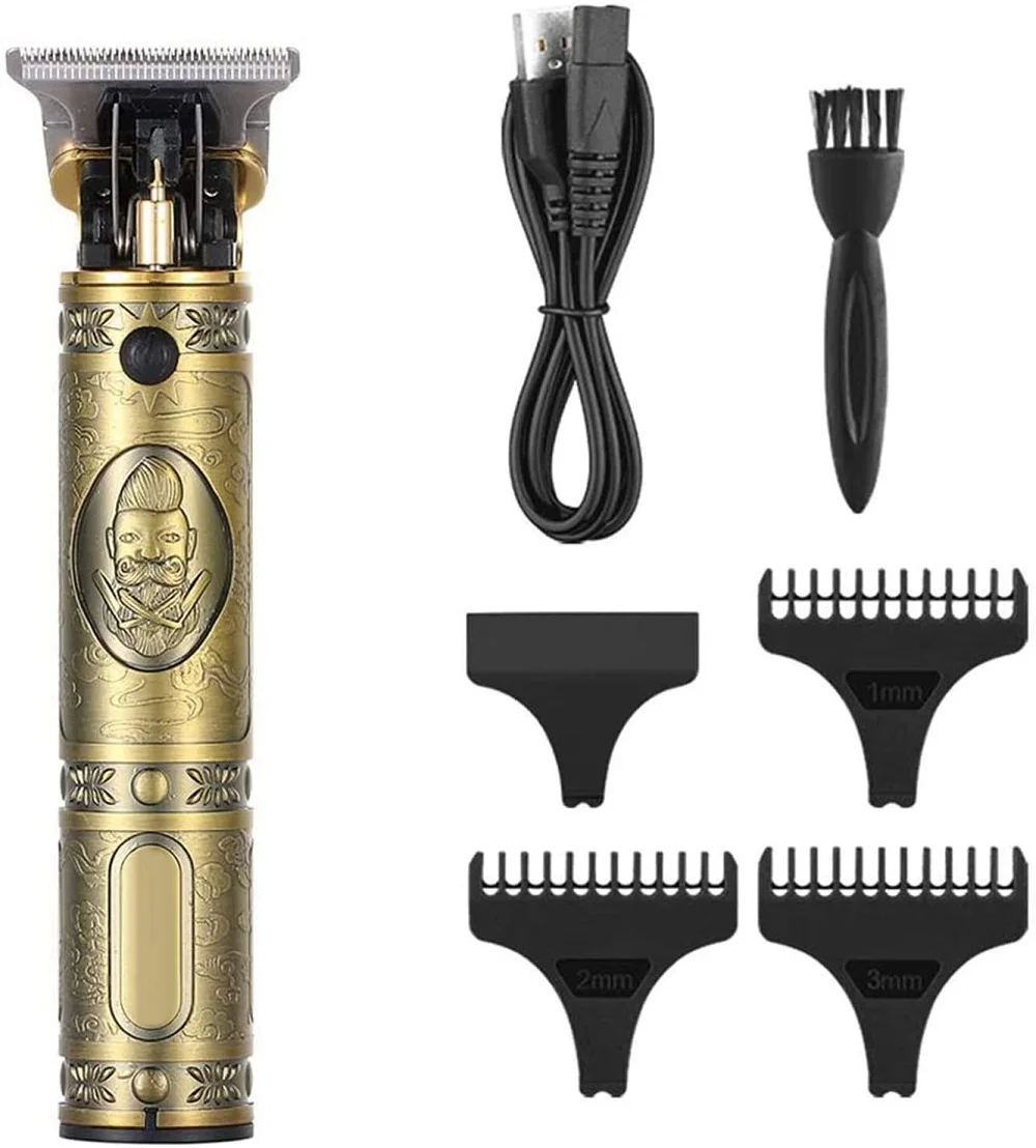 

2020 USB T9 Hair Clipper Professional Electric hair trimmer Barber Shaver Trimmer Beard 0mm Men Hair Cutting Machine men GH19