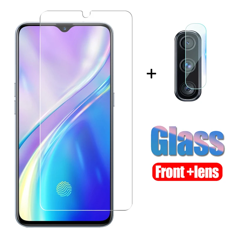2 в 1 2.5D Закаленное стекло для Oppo F9 A5s Realme 3 Pro A5 A9 2020 F11Pro Reno Защитная пленка объектива