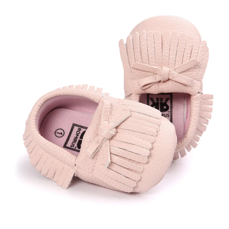 Baby Shoes Toddler Newborn Tassels Bowknot 0-2 Years Boy Girl Infant Cotton Soft Sole Non-slip First Walker Crib Moccasins |