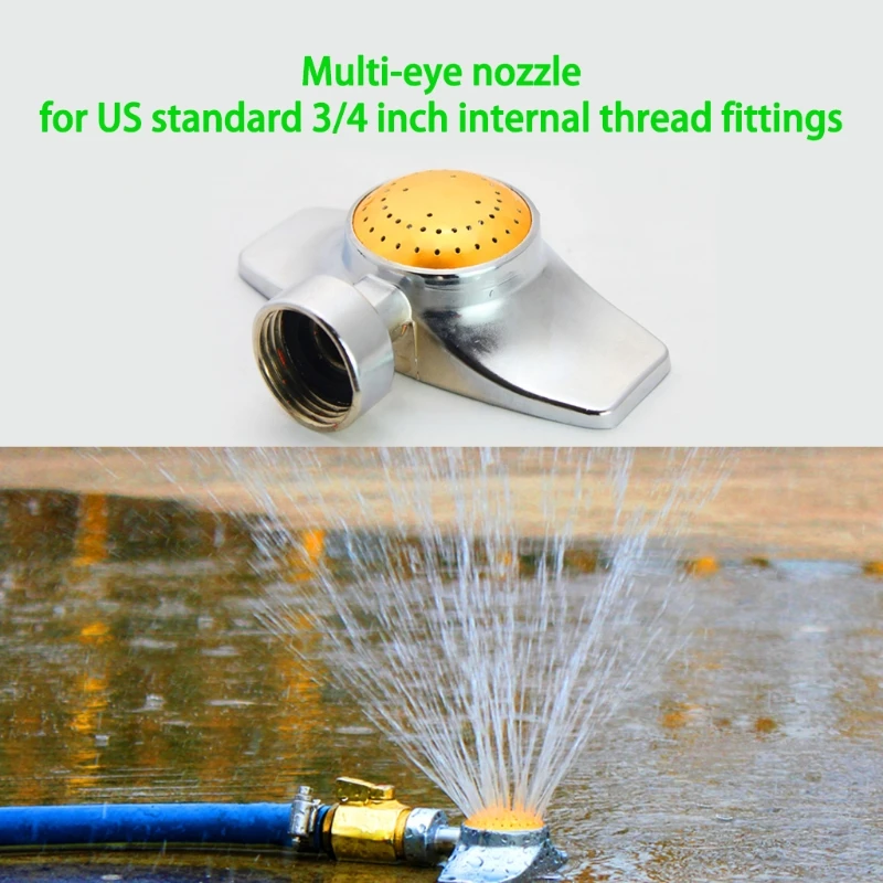 

2pcs Metal Spot Sprinkler 360 Degree Square Circle Pattern Sprinkler with Gentle Water Flow Hose Sprinklers wholesales