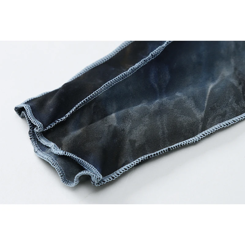 Женская Асимметричная футболка с воротником-стойкой и длинным рукавом в