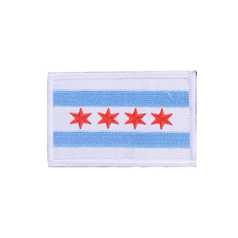 США Флаги Чикаго вышивка значки Калифорнии Техаса и другие флаги патч для