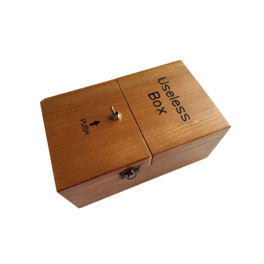 

Wooden Electronic Useless Box Cute Tiger Funny Toy Gift For Boy And Kids Interactive Toys Stress-Reduction Desk Decoration Toys