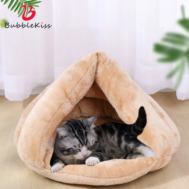 Buy Cama para animais de estimação com dossel, sofá cama para cachorro e cachorro, quentinho e confortável