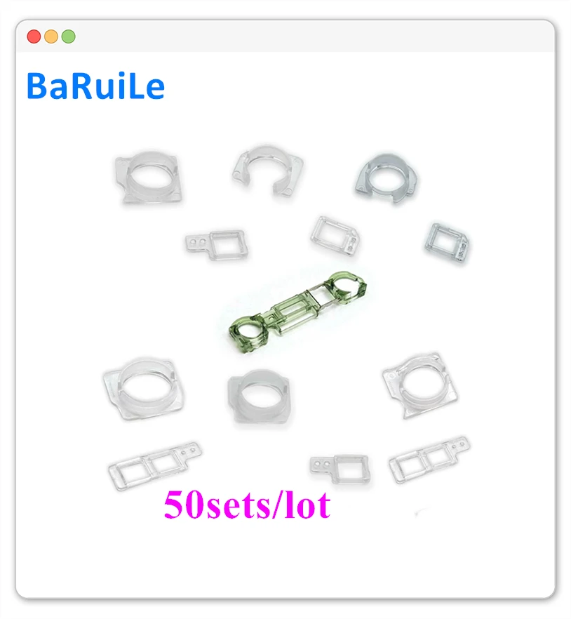 BaRuiLe 50 комплектов, фронтальная камера, датчик, пластиковый держатель, комплект для iPhone 6, 7, 6S Plus, 5S, 5, 7, P, 8G, 8, Бесконтактный держатель, зажим, кронштейн, набор, часть