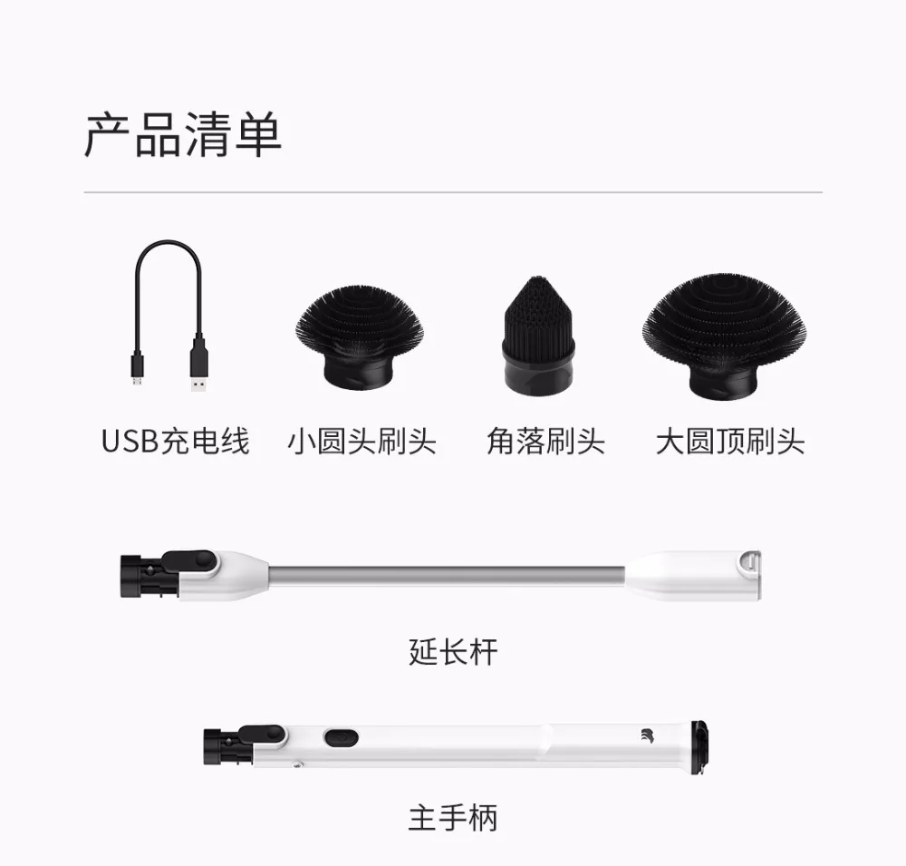 Xiaomi Shunzao беспроводной ручной вакуумный очиститель электрическая стиральная машина пыль сильный всасывание расширение ручной работы для дома Kicthen